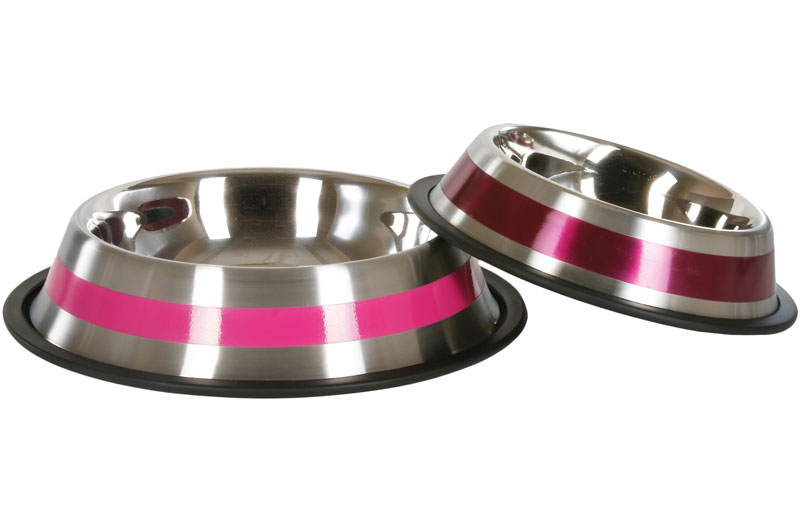 Dog Bowl W/ Silver Touch