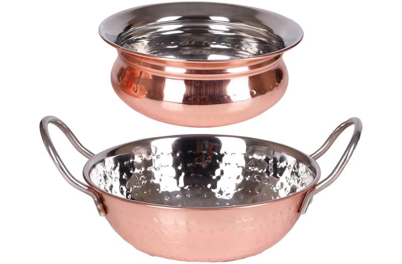 Kadai Handi Set Rose Gold